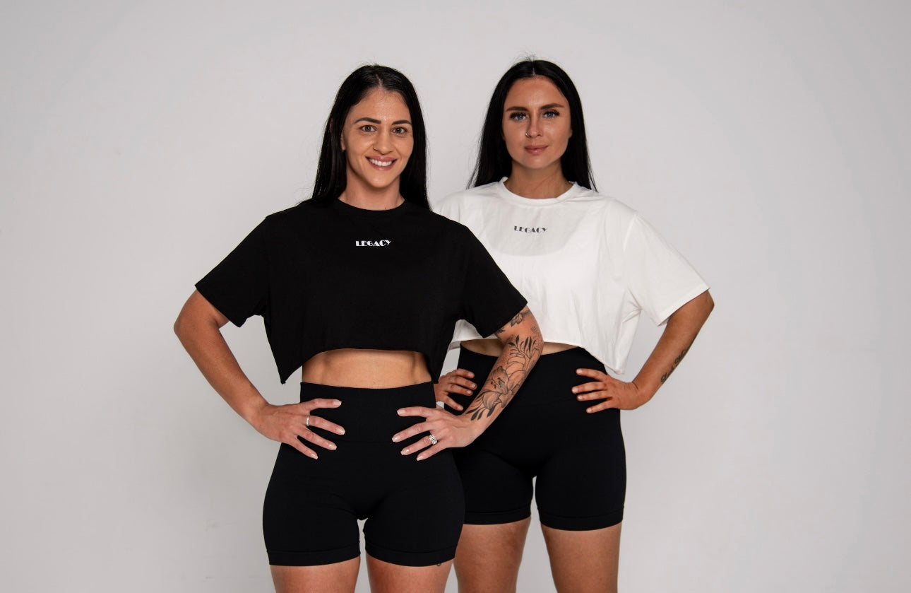 VITALITY CROP TEE - BLACK