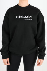 CREW JUMPER - BLACK