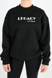 CREW JUMPER - BLACK