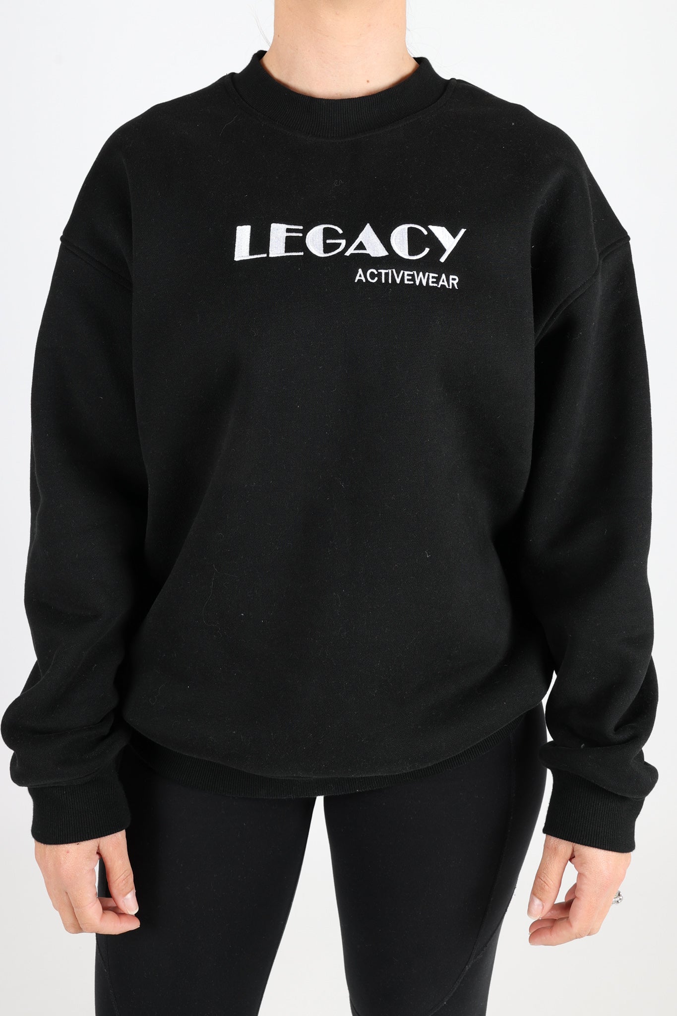 CREW JUMPER - BLACK