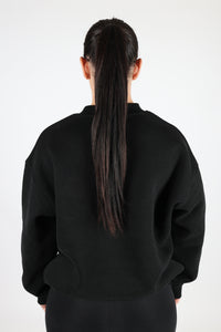 CREW JUMPER - BLACK