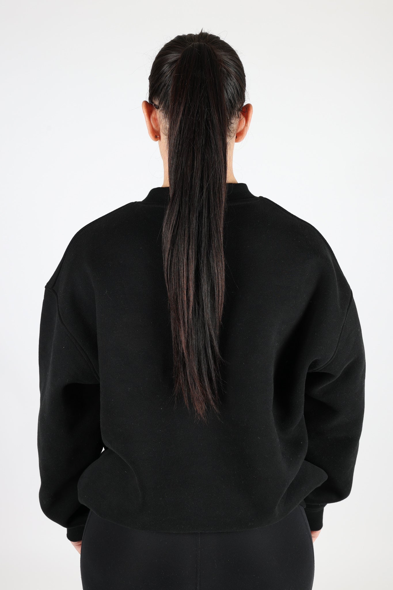 CREW JUMPER - BLACK