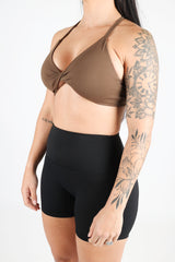 TWIST BRA - COFFEE