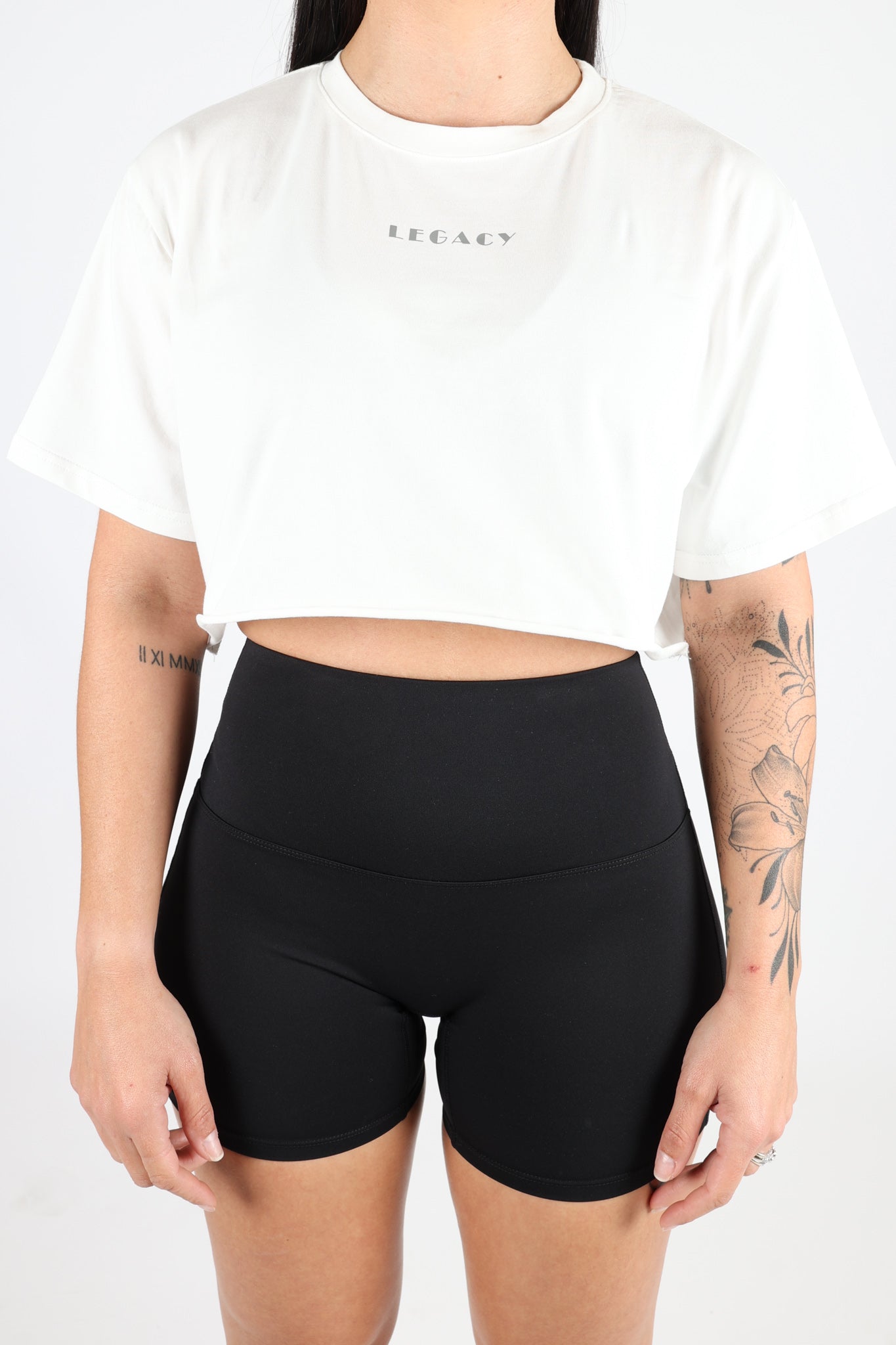 VITALITY CROP TEE - WHITE