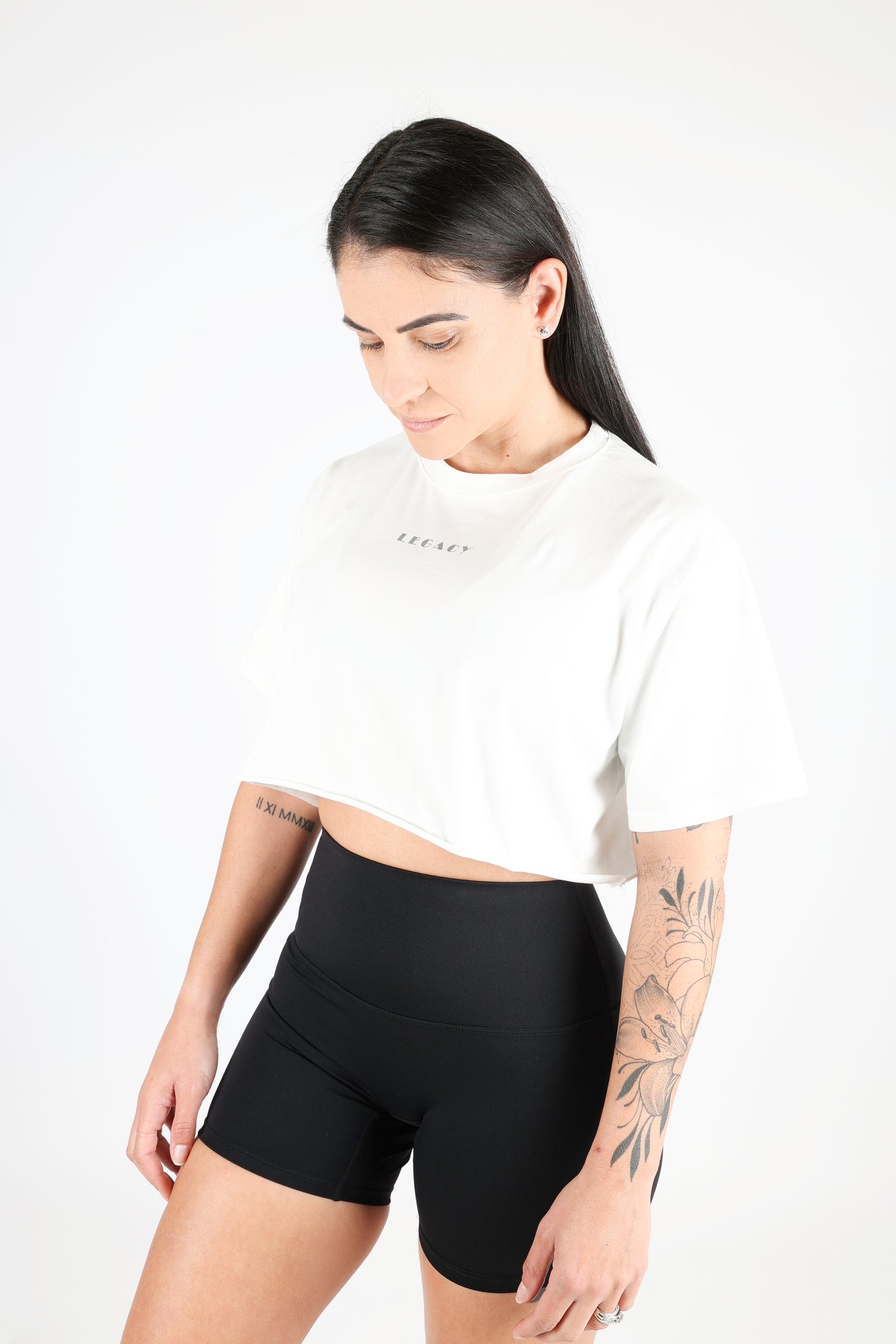 VITALITY CROP TEE - WHITE