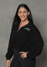 QUARTER ZIP - BLACK