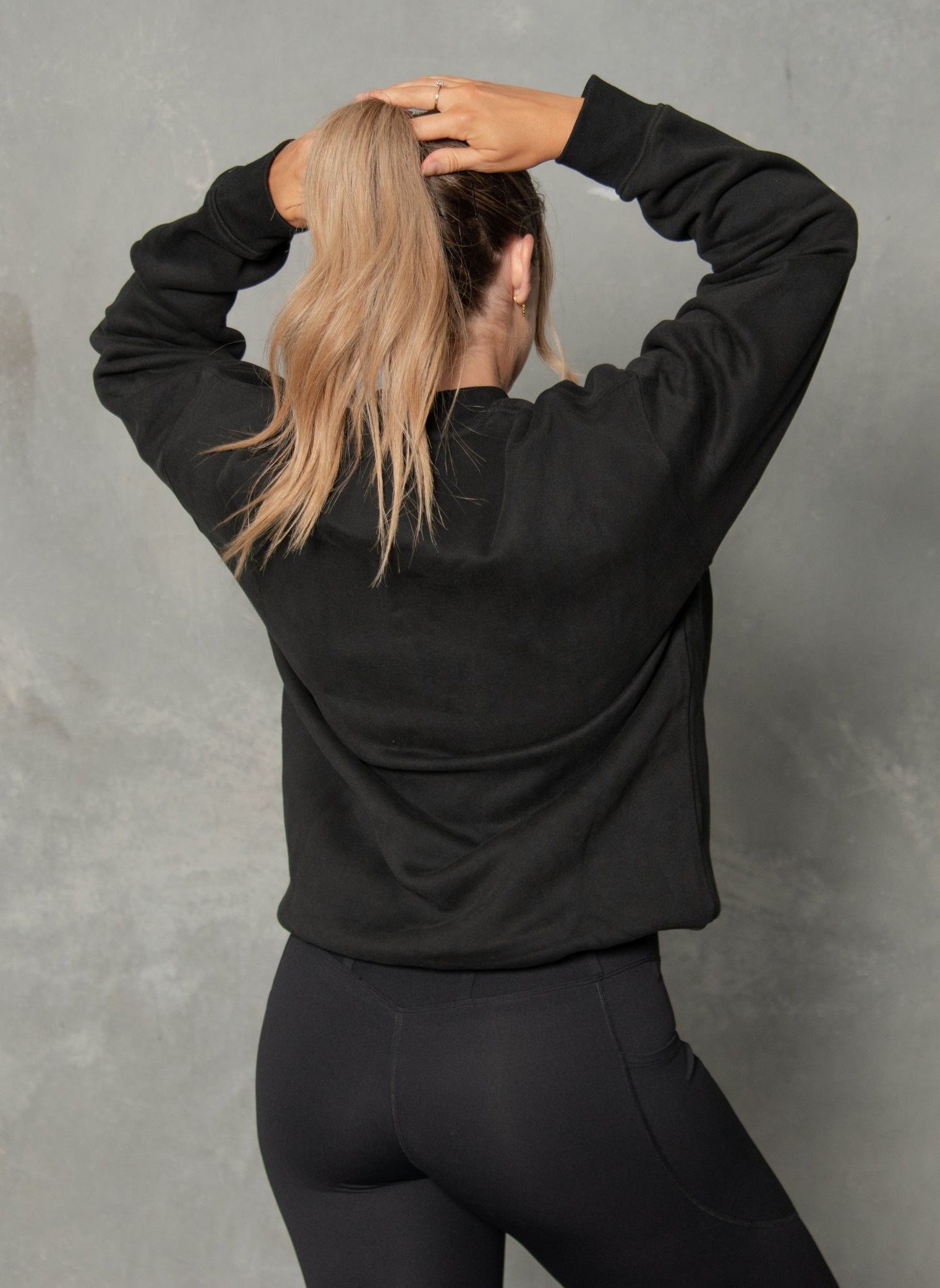 CREW JUMPER - BLACK